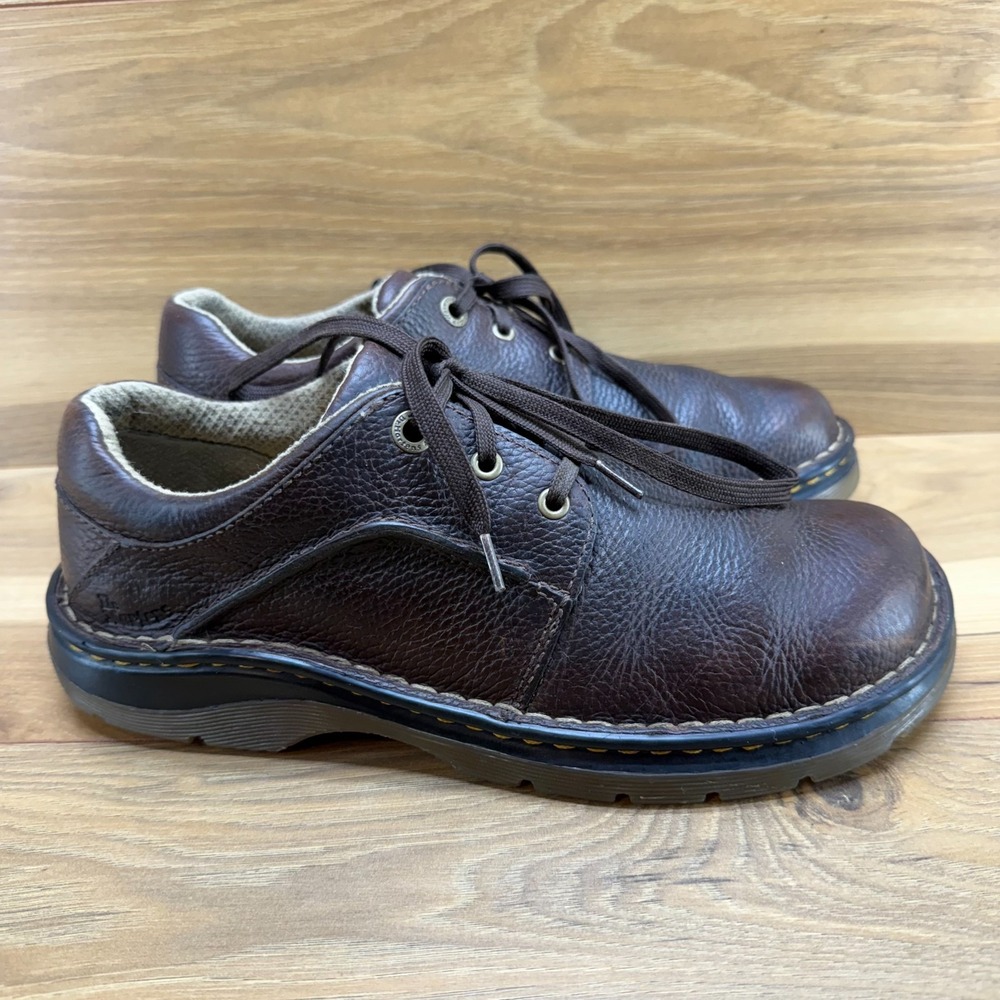 Dr Martens Brown Leather‎ Oxfords Mens 8 Low Top Casual Shoes EU 41